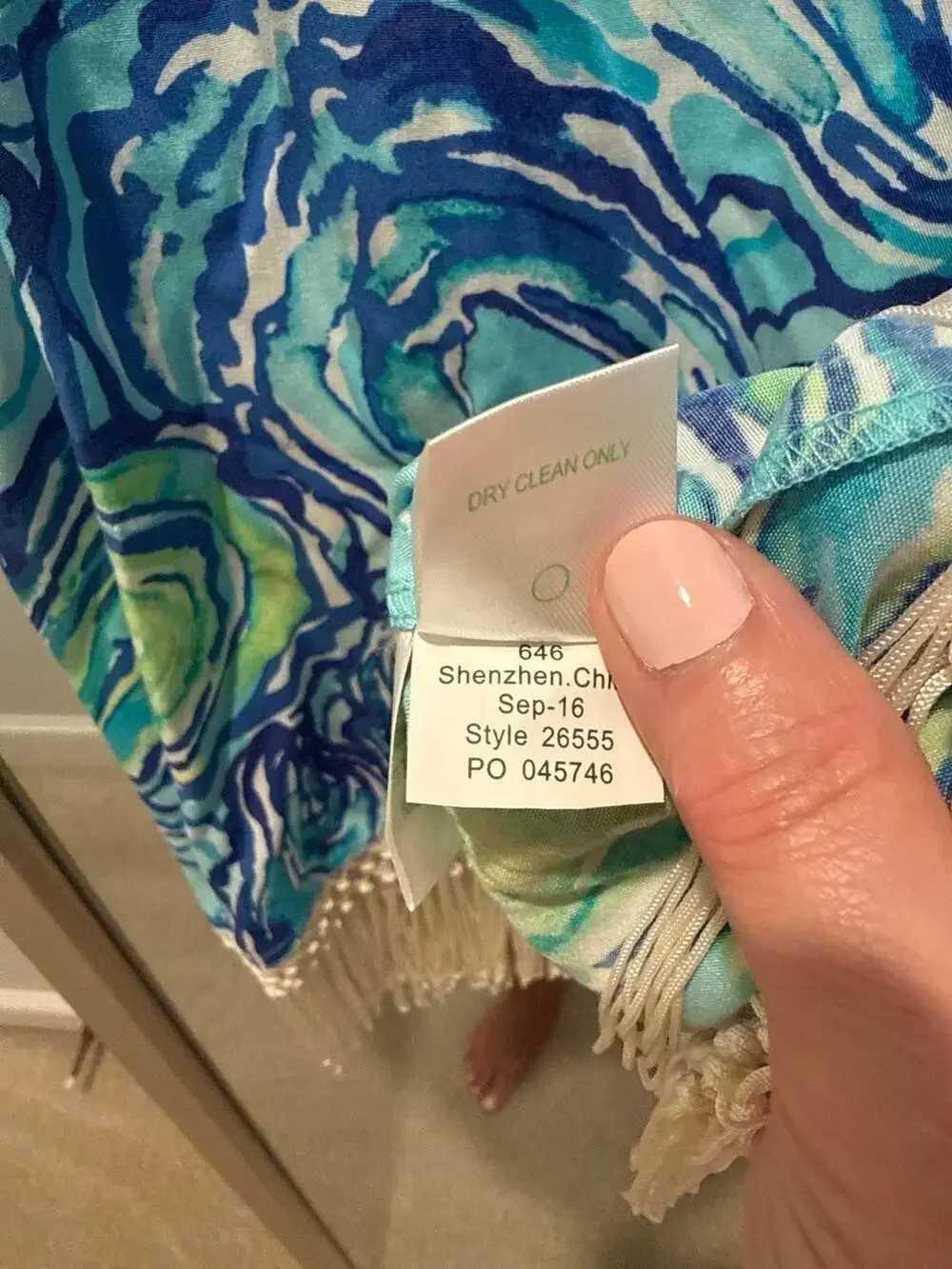 Lilly Pulitzer Sonya Sleeveless Fringe Top in Oh Shucks Blue Oyster Print Size 2